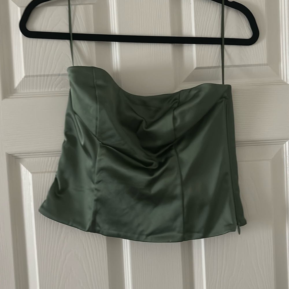 Abercrombie satin corset